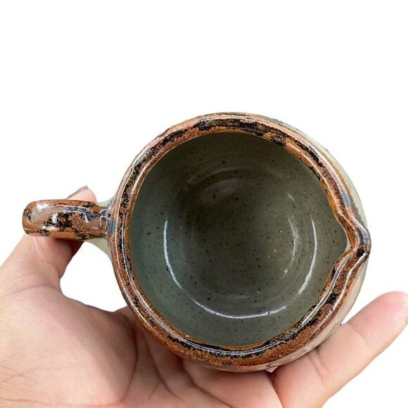 Hand Made Mexico Pottery Ceramic Small Pitcher Creamer Signed Cocotzin Vintage - Picture 3 of 13